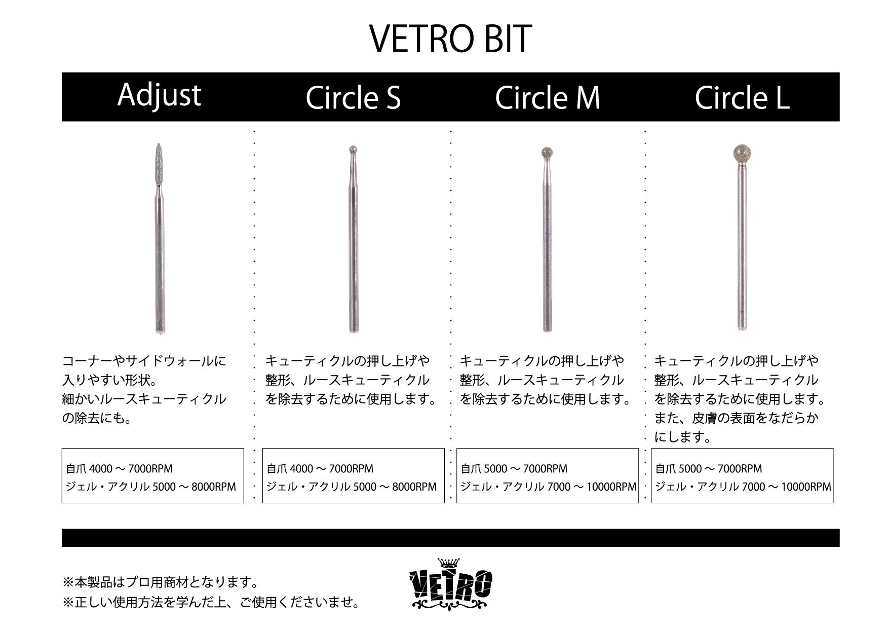 ベトロ　VETRO BIT 4本セット VETRO】 ビット4本セット