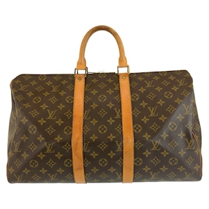 ルイ ヴィトン モノグラム キーポル45 ボストンバッグ 男女兼用 M41428 ブラウン PVC レザー レディース LOUIS VUITTON 中古
