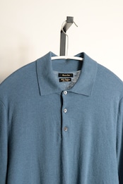 Massimo Dutti wool×cashmere polo knit sweater