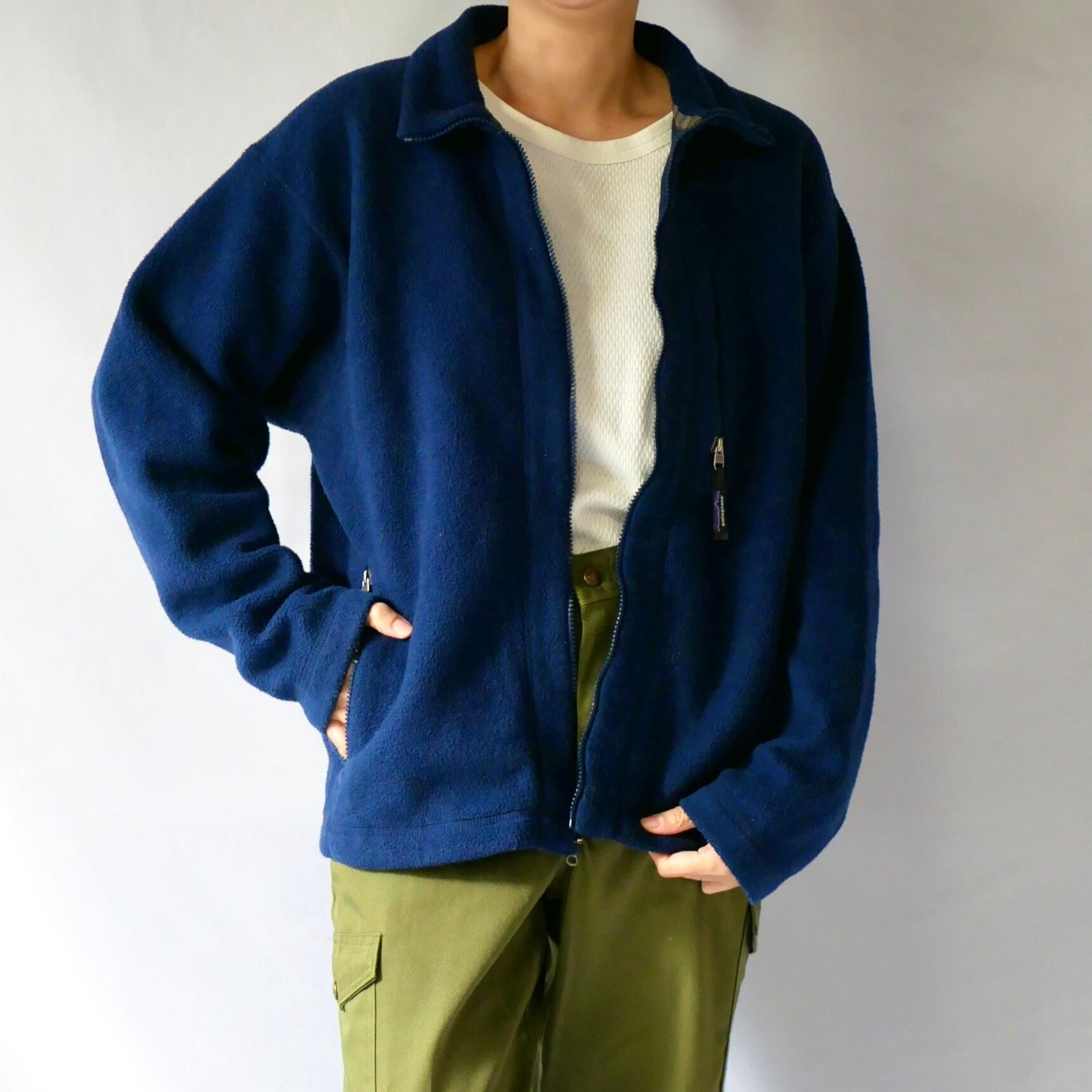 00s Made in USA Patagonia synchilla fleece JKT navy 00s Made in USA Patagonia synchilla fleece JKT navy