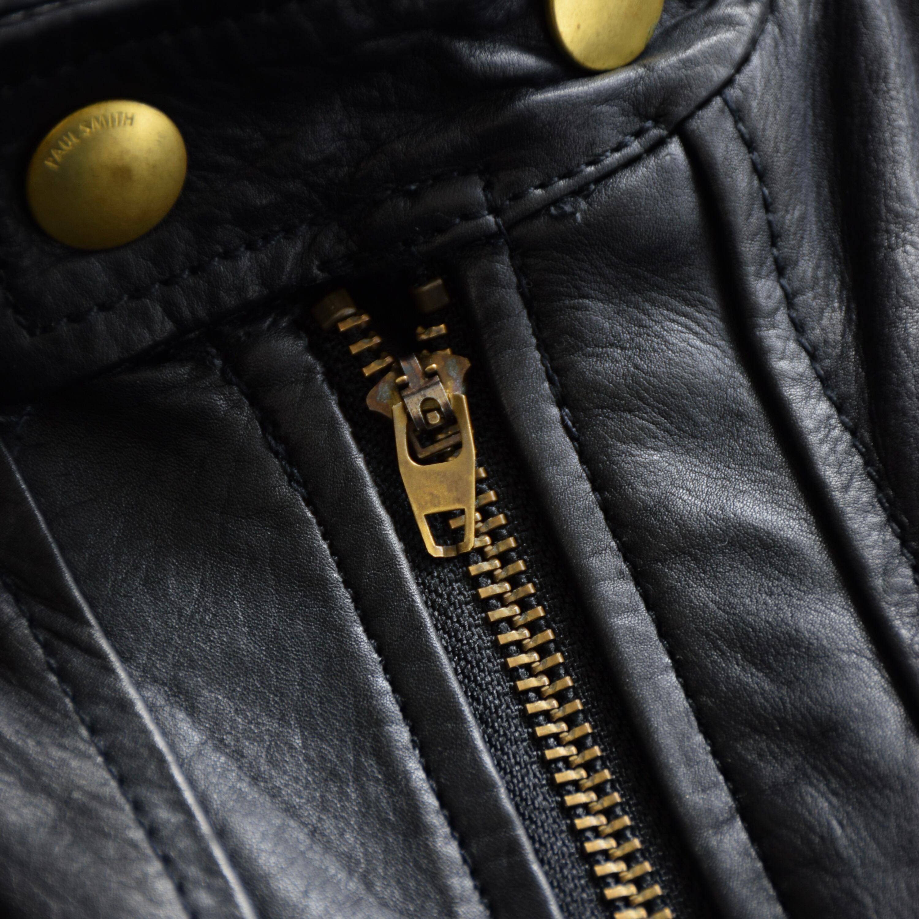 Poul Smith レザージャケット メンズ XL ブラック ポールスミス 革