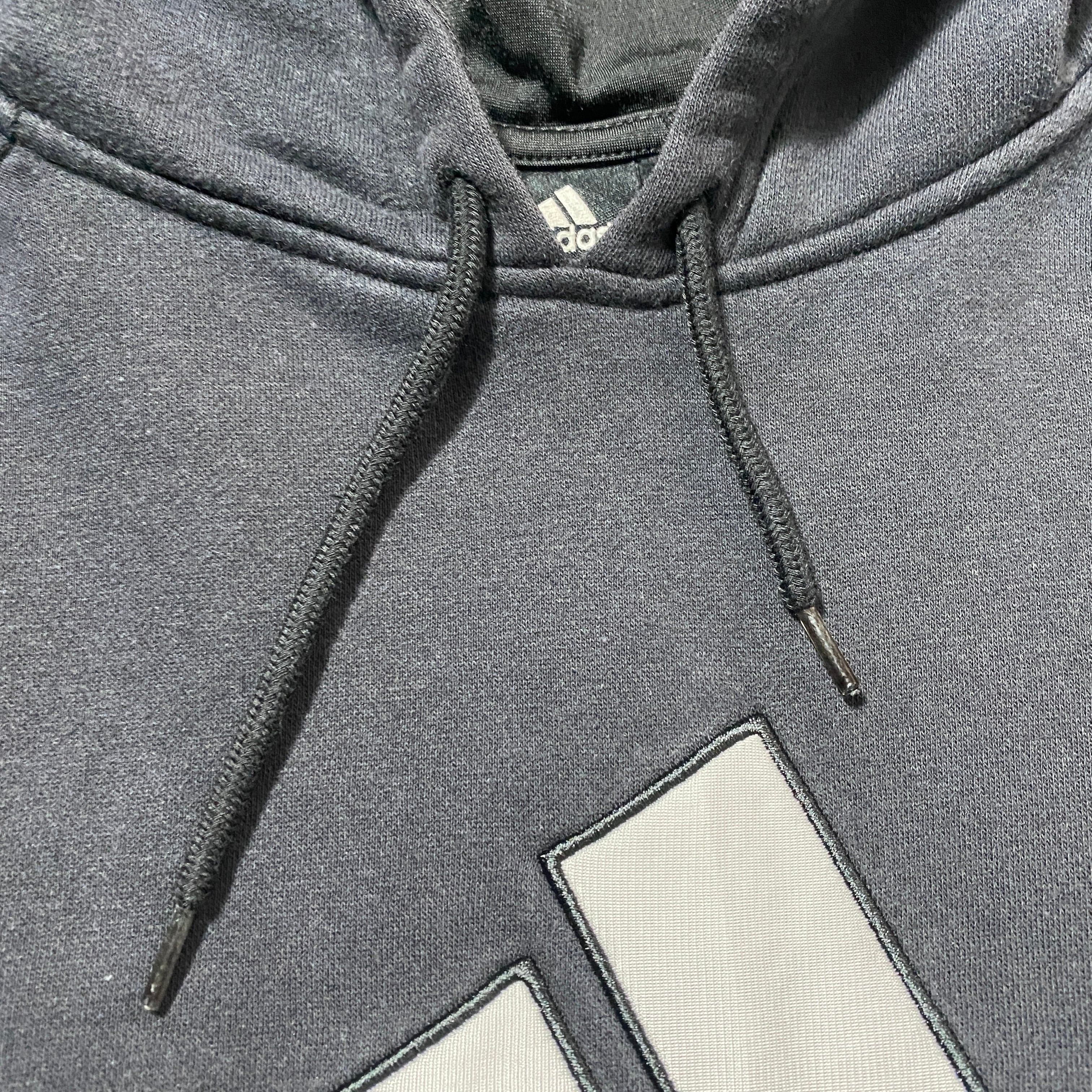 00's adidas アディダス 刺繍パフォーマンスロゴ US.XLサイズ ブラック