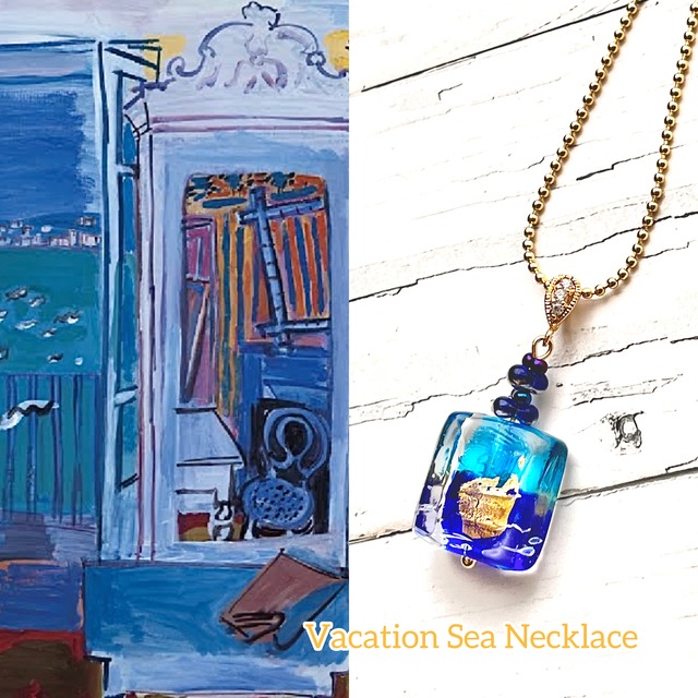 バカンスブルーネックレス