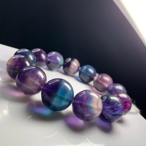 18 大玉☆濃いグラデーションフローライト ブレスレット