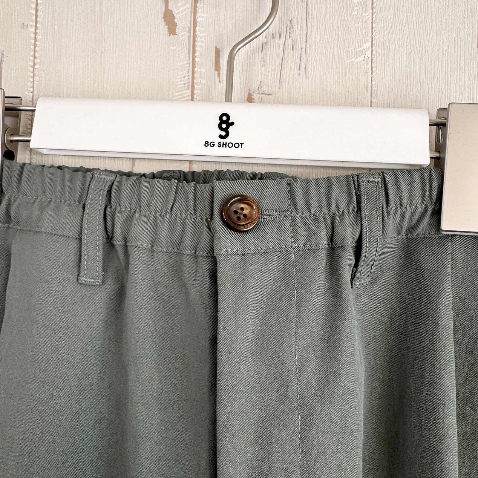 ONE TUCK STRETCH PANTS -SAGE GREEN- | 8G SHOOT WEBSTORE
