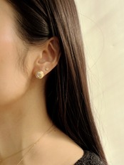 [Symbol] moon star earrings（pair of earrings）