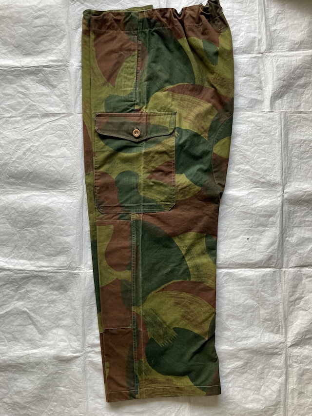 ベルギー軍 Belgian Army ブラッシュカモ パラシュートパンツ 50s 前期型 ミリタリー ヴィンテージ古着 画像3