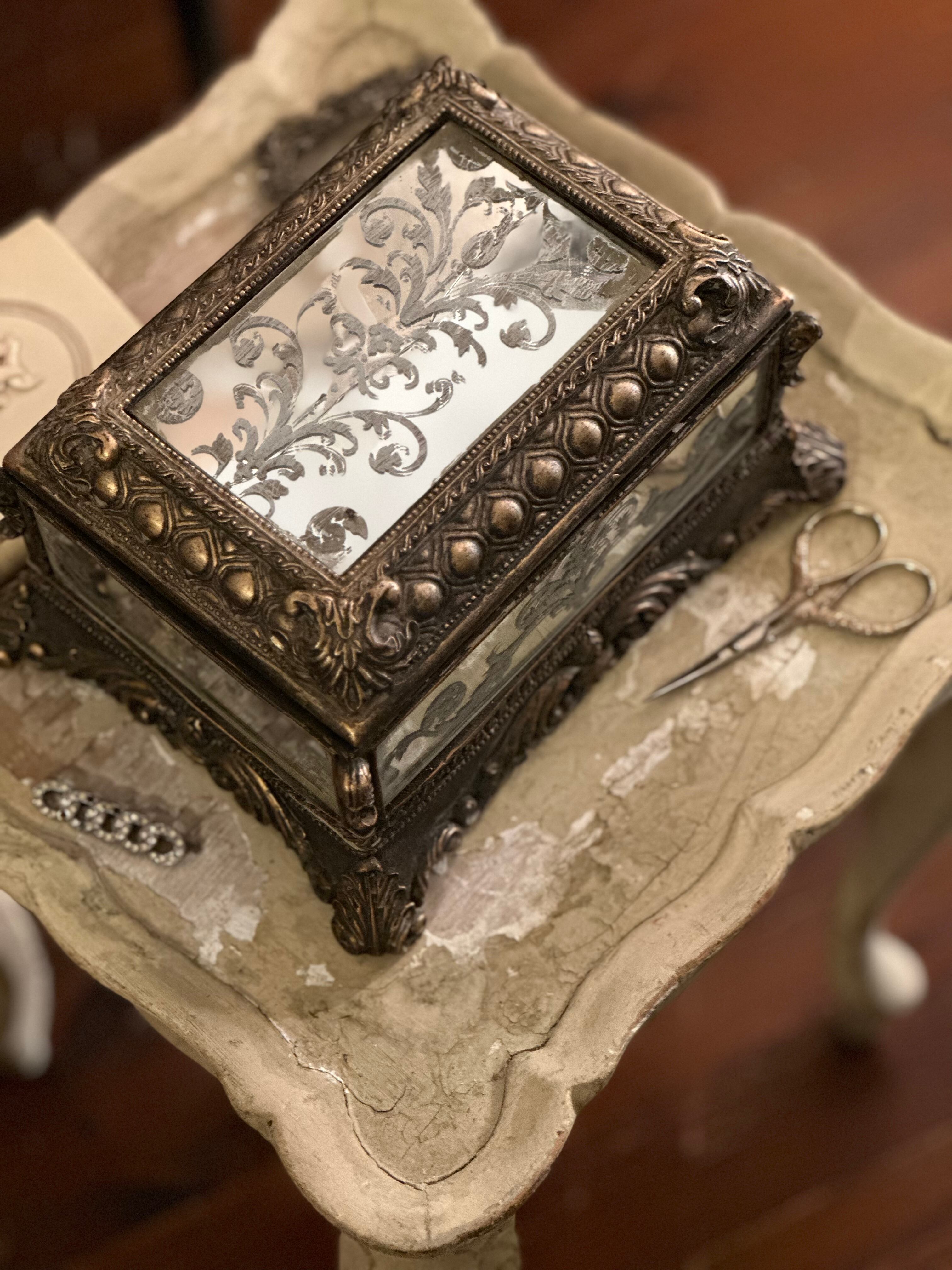 鏡張りジュエリーボックス 宝石箱 | Brocante de La Cocotte