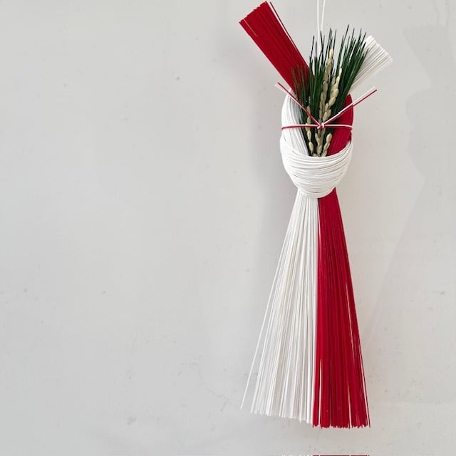 TIER(タイヤー)稲穂松 赤白  お正月飾り しめ縄飾り