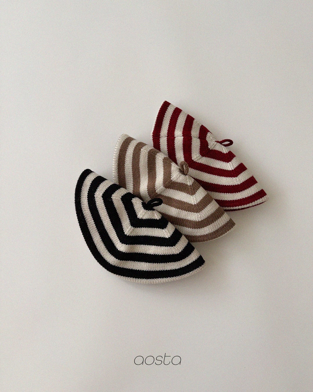 knit cookie beret【aosta】※10月上旬〜中旬発送予定