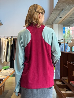 【26AW】push BUTTON プッシュボタン / Tシャツ / RAGLAN LONG SLEEVE  T-SHIRT