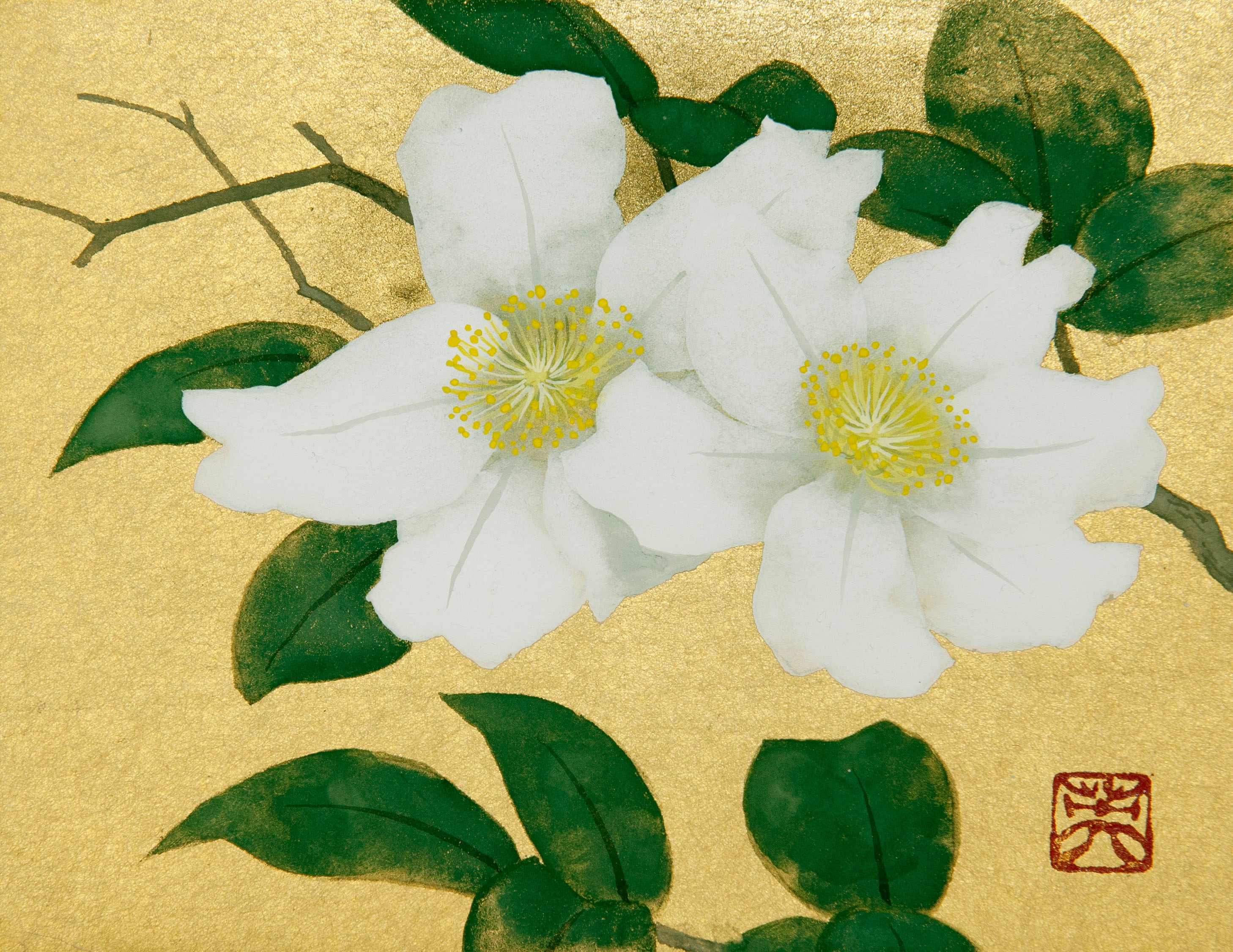 朝顔（日本画）Morning Glory | 牧野伸英の日本画ショップ -Nobuhide