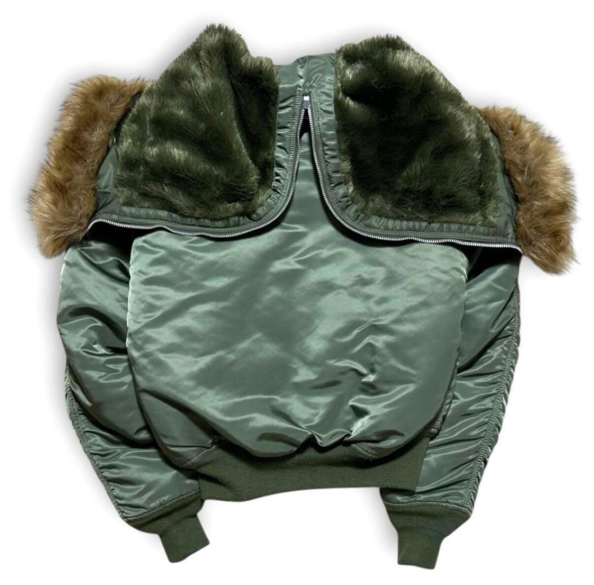 ALPHA INDUSTRIES N2B 短丈 フライトジャケット カーキ | 古着屋Luis