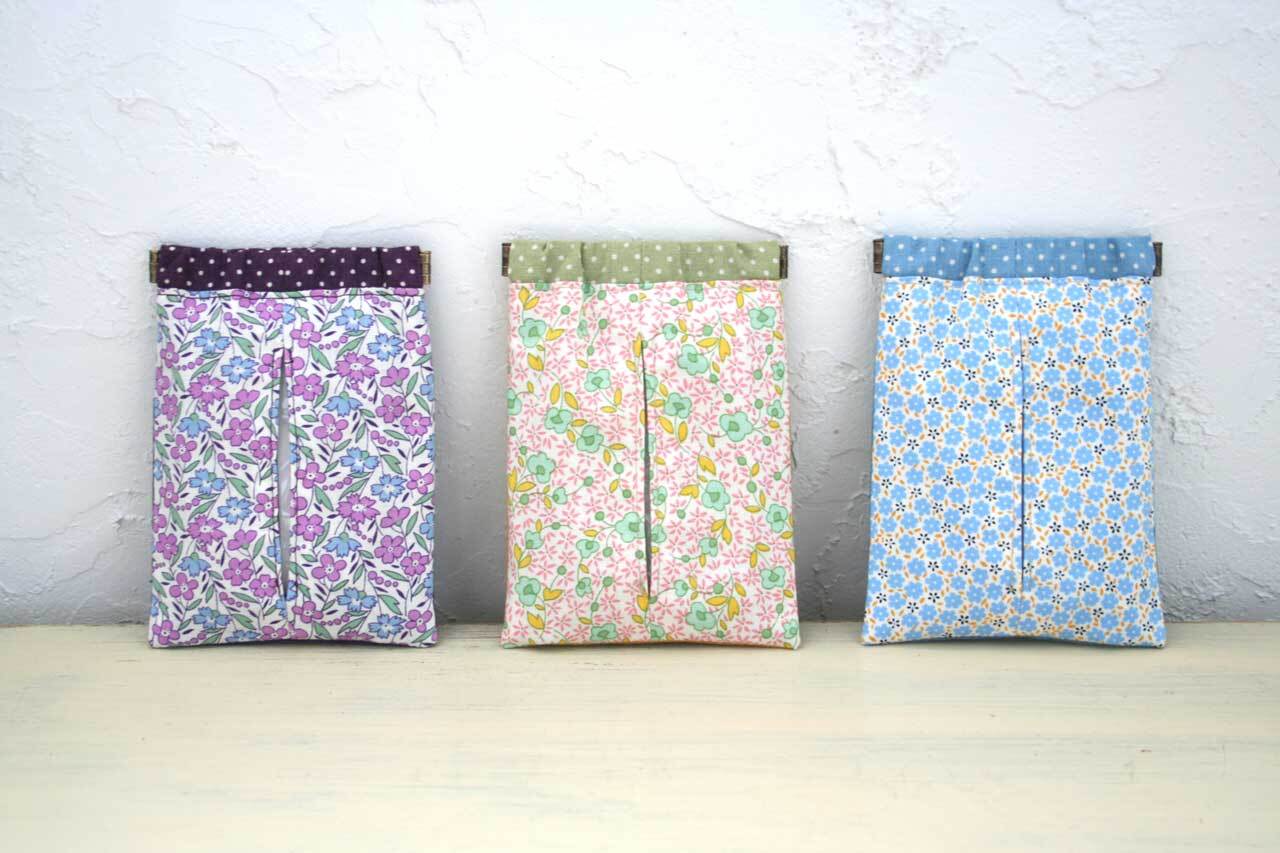 型紙】pa083/バネ口金のティッシュケース | yurarika