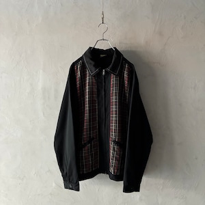 -Steady Classics- check pattern zip up shirt jacket