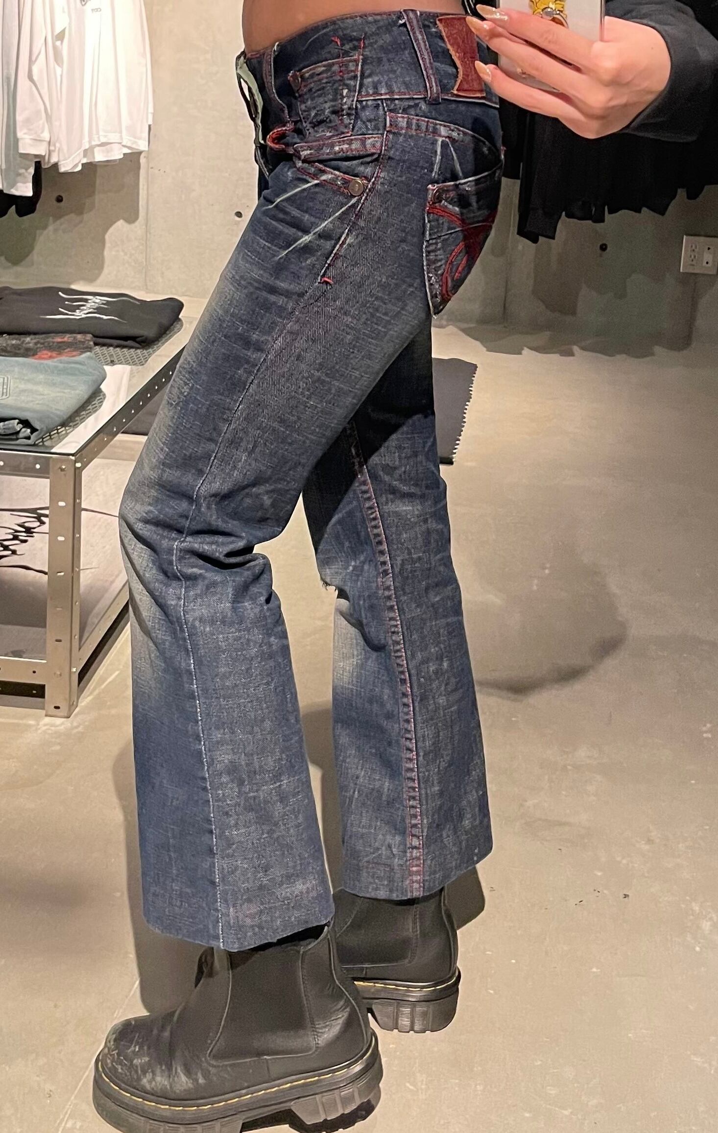 RED PEPPER Y2K LOW RISE DENIM | Vera Archive