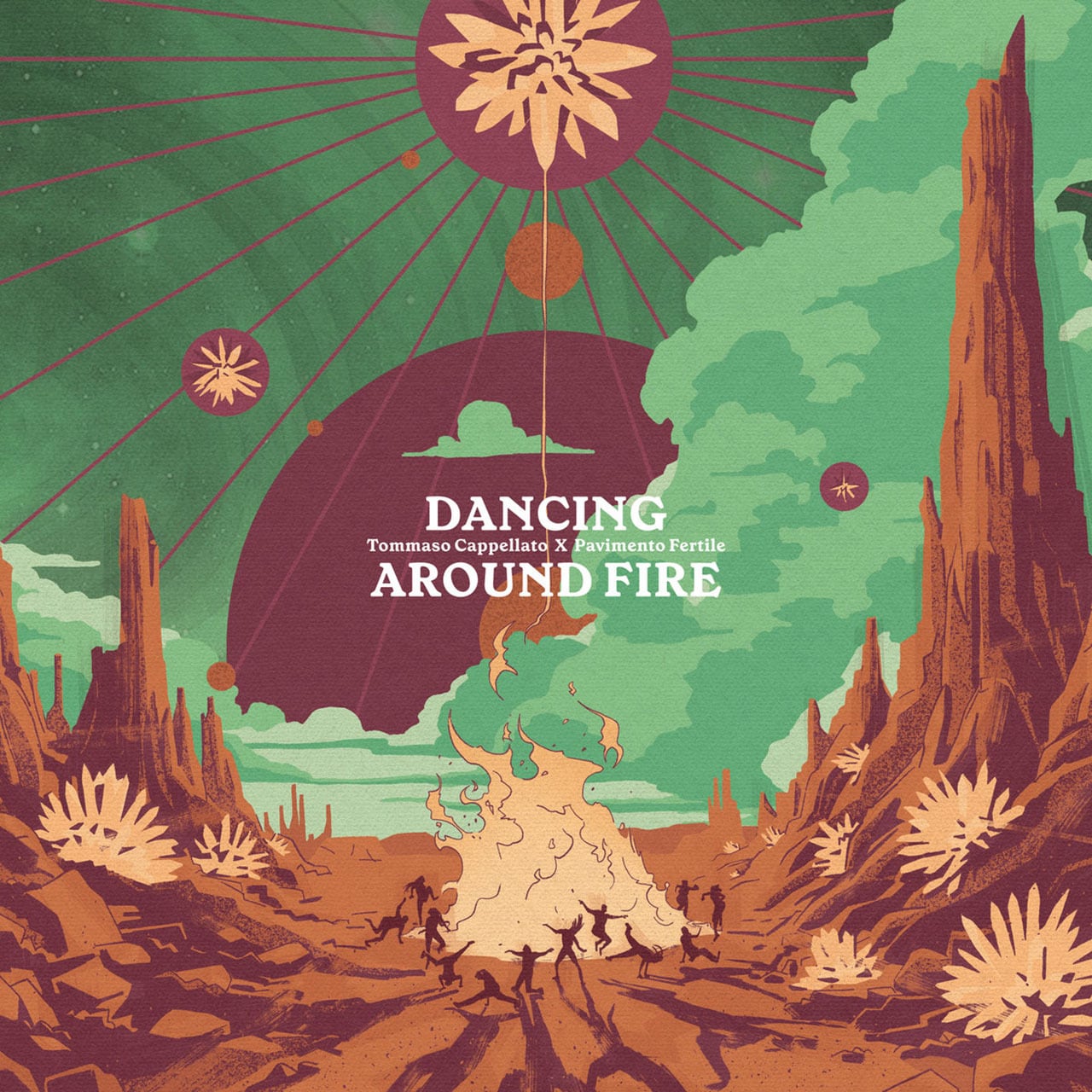〈残り1点〉【LP】Tommaso Cappellato × Pavimento Fertile - Dancing Around Fire