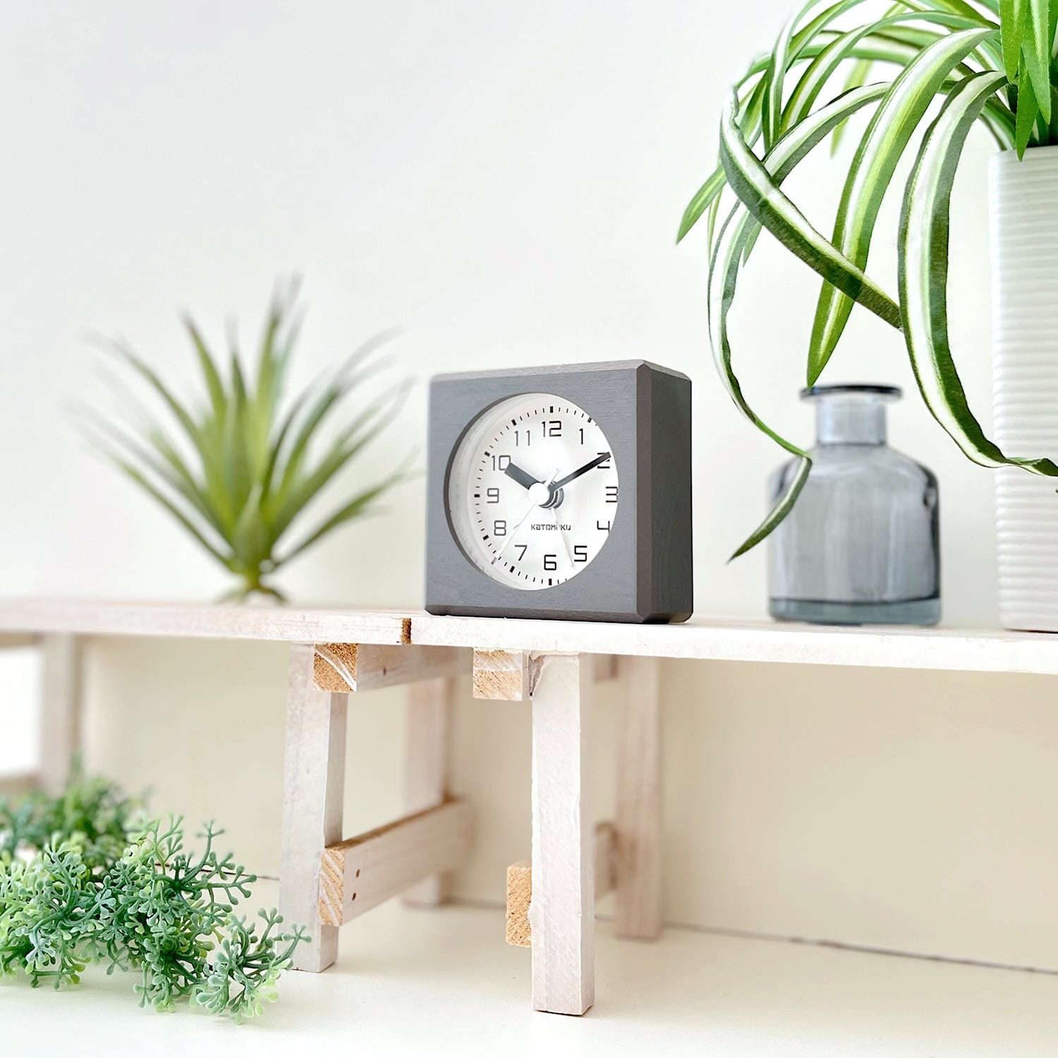 KATOMOKU Alarm Clock 7 グレー km-99GR アラーム時計 目覚まし時計
