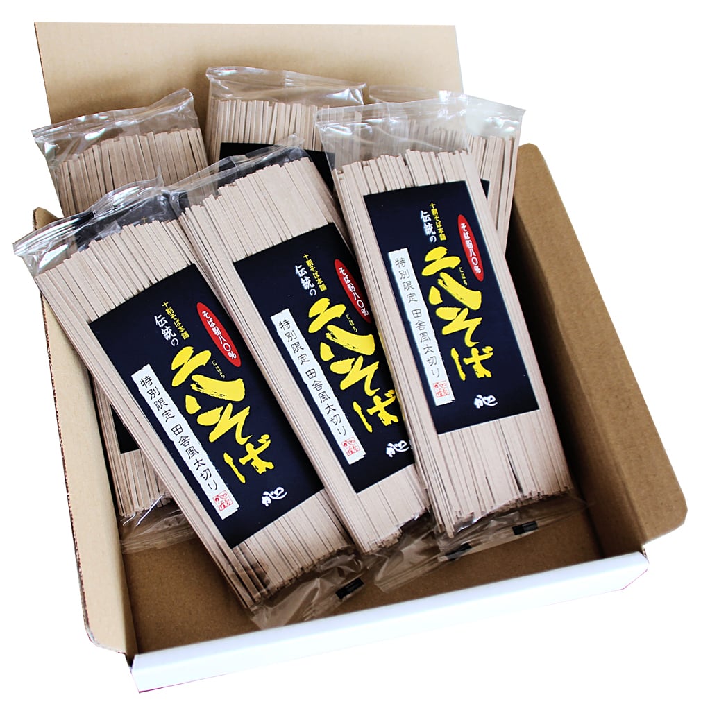 特別限定（30セット）伝統の二八そば 田舎風太切り 200g×6束入