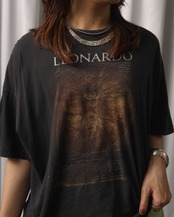 1990's Leonardo da Vinci / Printed T-Shirt