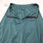 フラメンコ 衣装 ファルダ スカート グリーン系 緑 HAPPY DANCE スペイン製 伸縮 ストレッチ 無地 レッスン 練習着 ダンス パーティ 発表会 練習用 レッスン用 ダンス衣装 レディース フラメンコレッスン パーティー衣装 舞台衣装