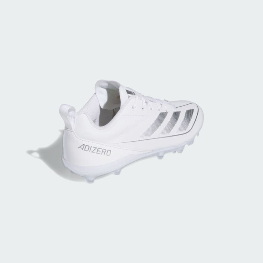 29cm】Adizero Electric 2 ホワイト・シルバー アメフト スパイク