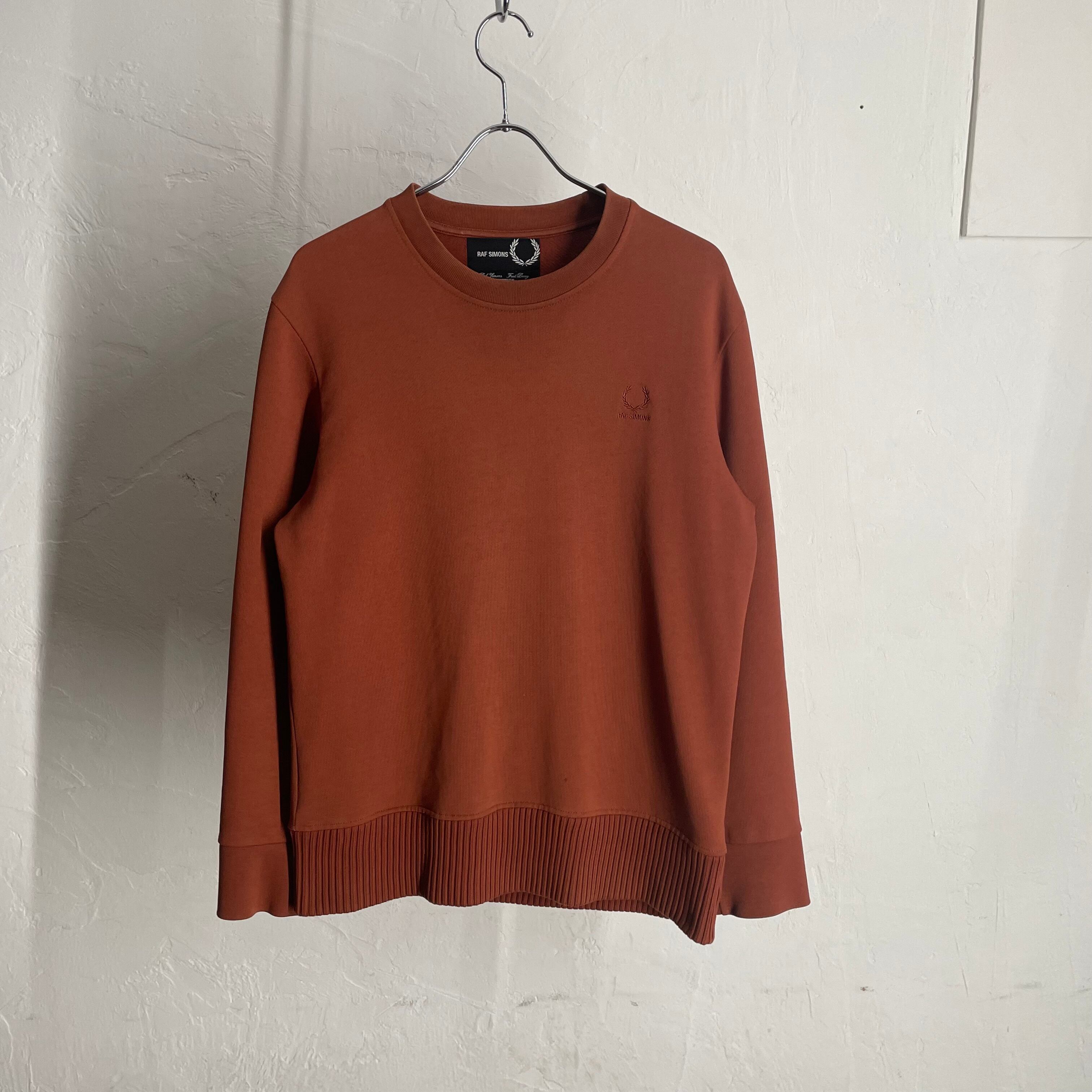 RAF SIMONS×FRED PERRY Embroidery Logo Sweat Shirt