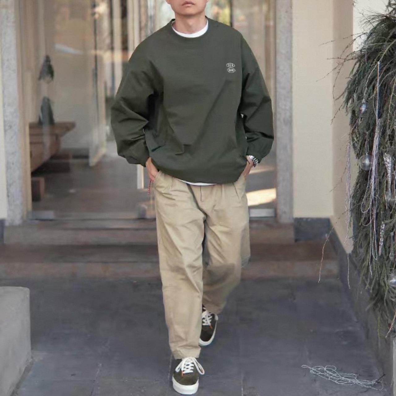 Logo print pullover tops 1085 - 3