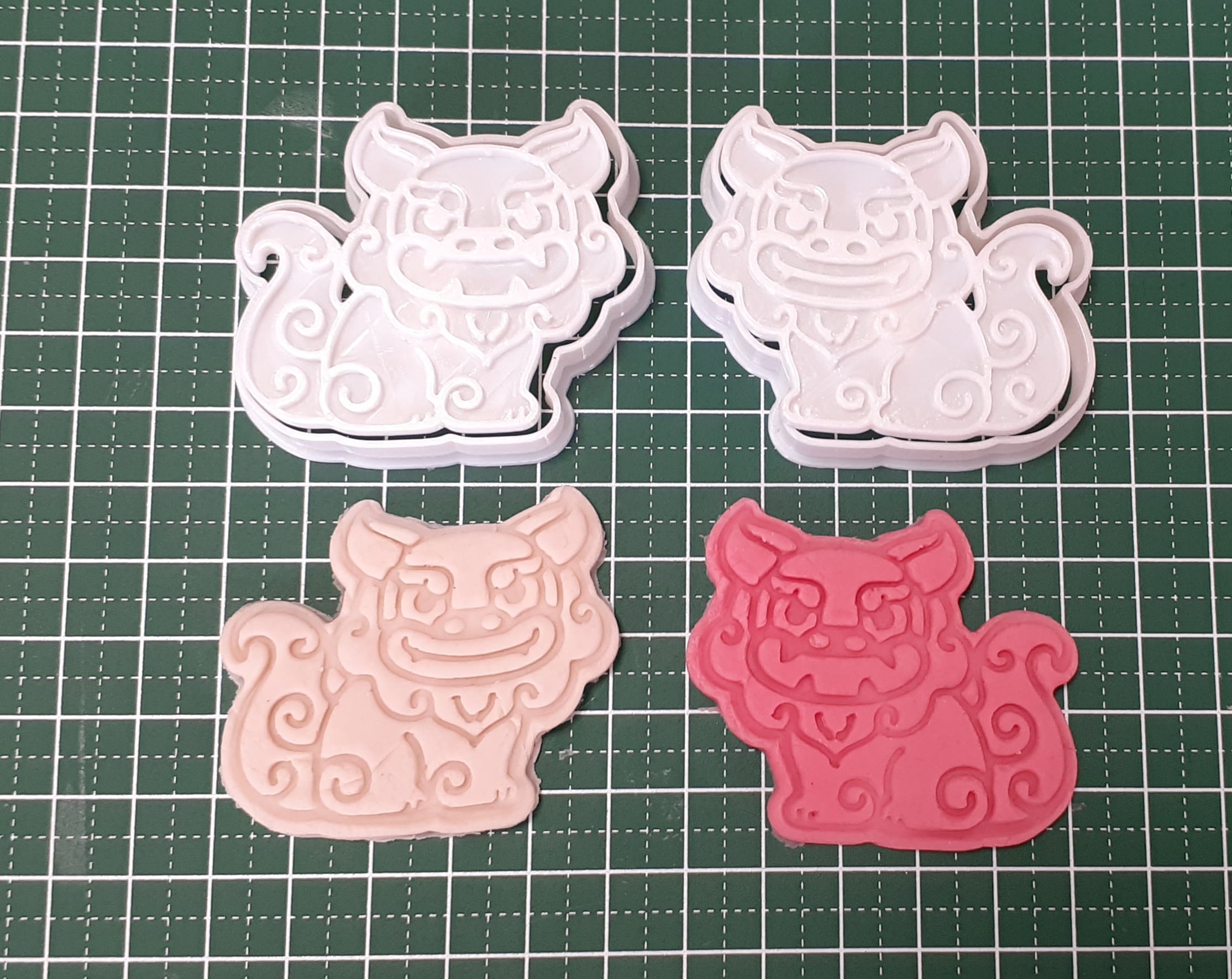 クッキー型 シーサー オスメス セット | SAKURA3DLAB