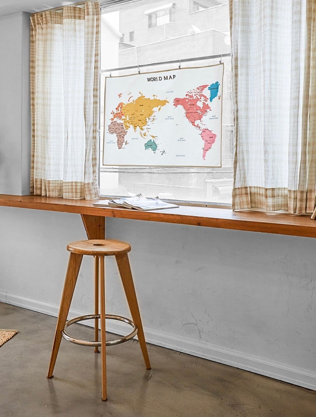 world map fabric poster 5types / 地図 ファブリックポスター tokki maeul (トッキマウル