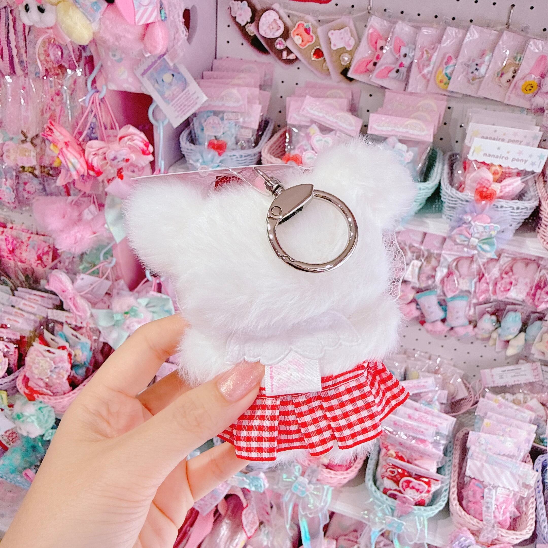 【G10】102-4ぬいぐるみキーホルダーりりもんレッド