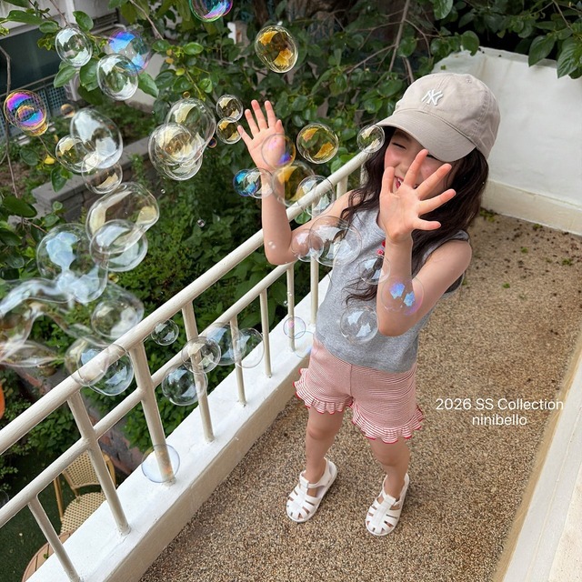 【6/18〆予約】<ninibello>  Mimi 3/4 frill leggings