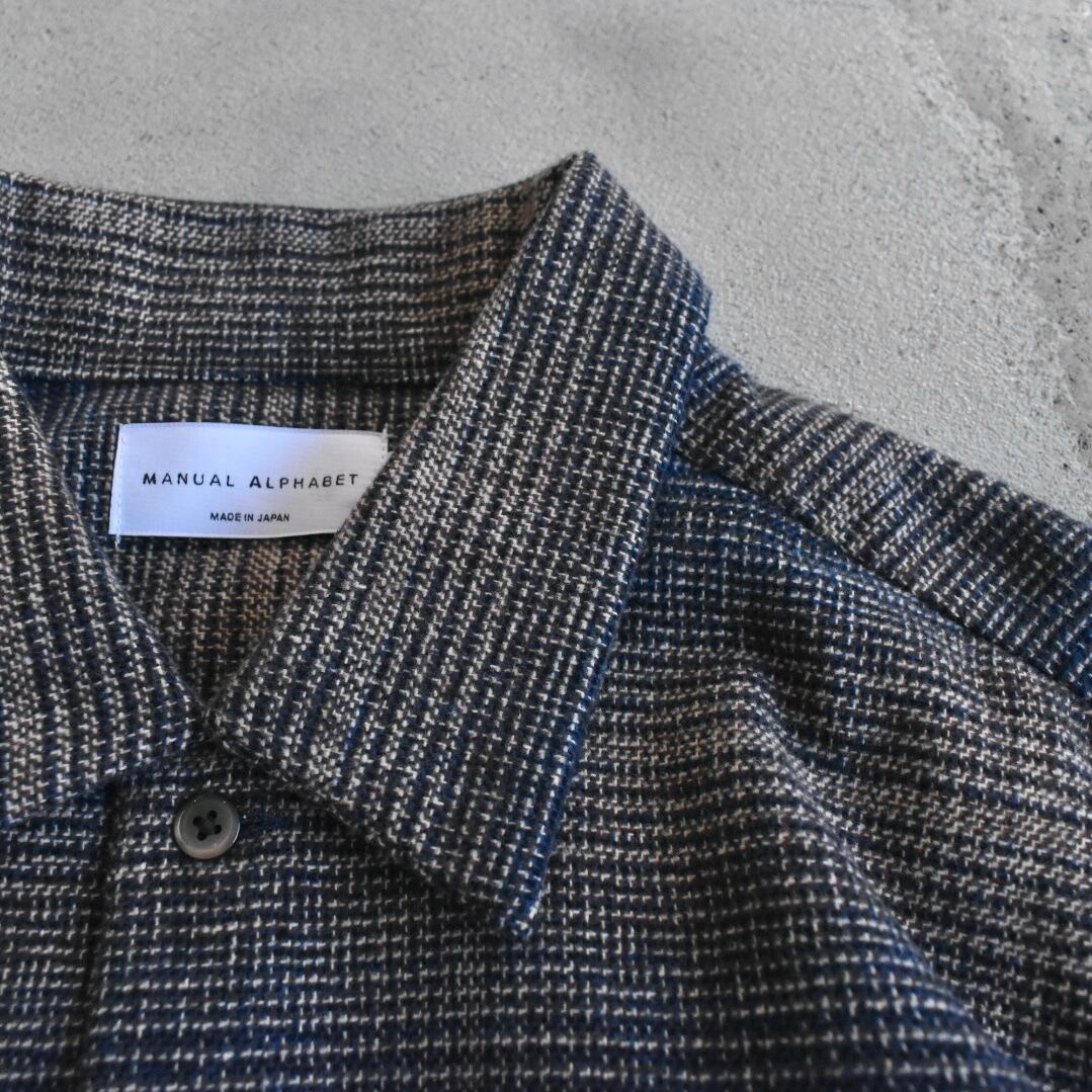 MANUAL ALPHABET | CHECK FLANNEL PATCH SHIRT チェック ネルシャツ