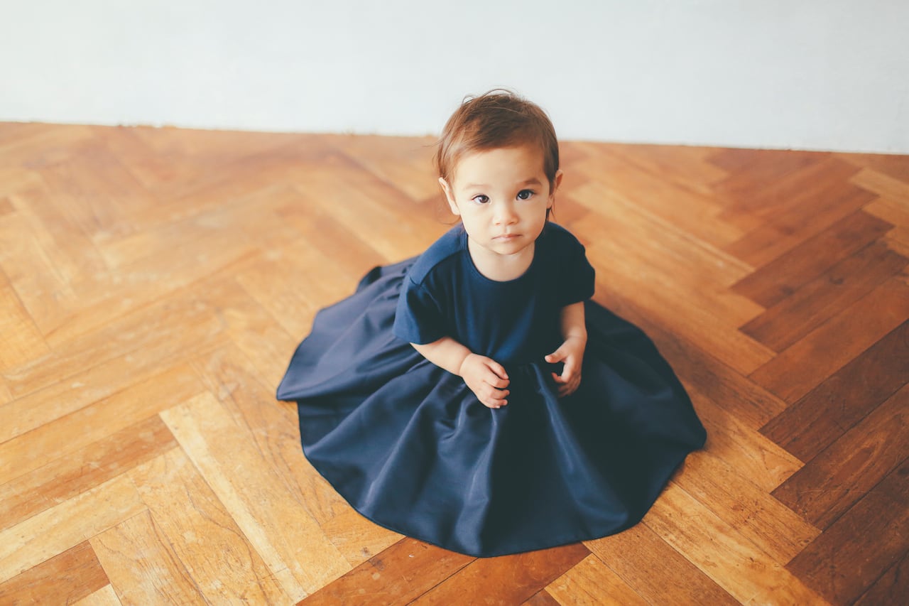 BALLERINA T-DRESS ROYALNAVY 6Y-11Y | AMICA・kids