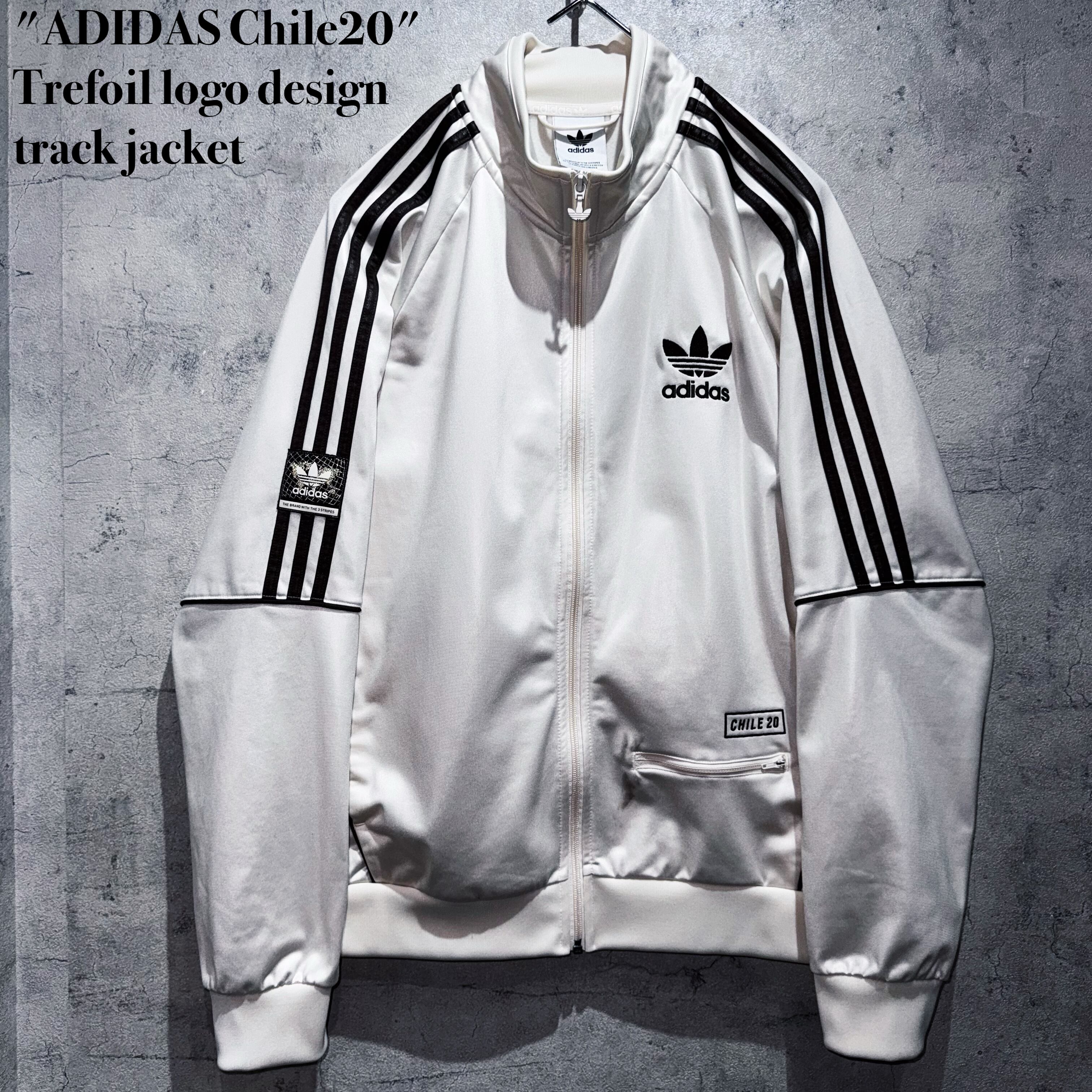 "ADIDAS Chile20"Trefoil logo design track jacket