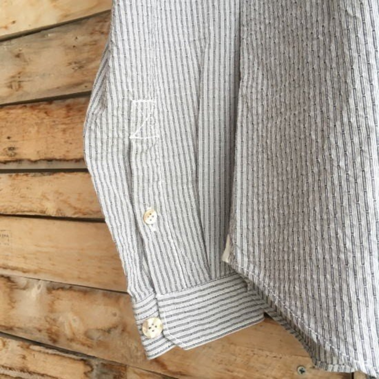 DNL Italy　スリムフィットシャツ　グレー 【SALE】