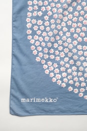 Marimekko "Puketti" cotton scarf (blue)