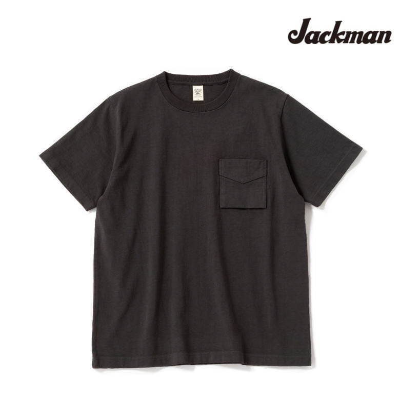 jackman ジャックマン Dotsume Pocket T-Shirts 度詰めポケットTEE INK