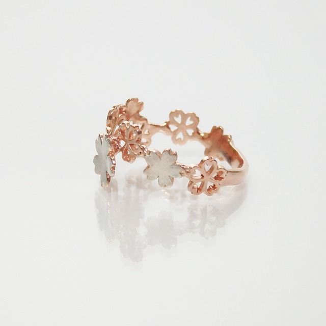Sakura Blossom *〜桜のリング A〜* (silver×pink gold)