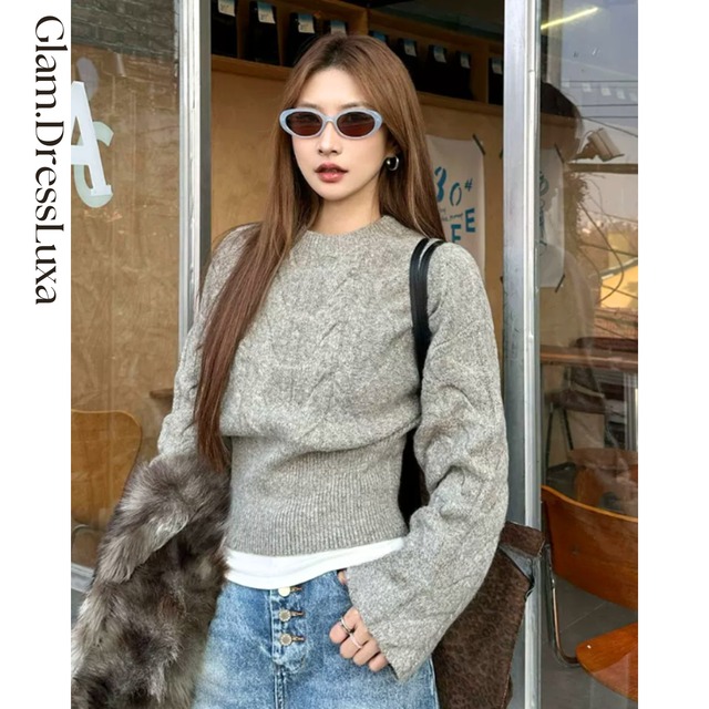 Cable Waist ニット_T1058