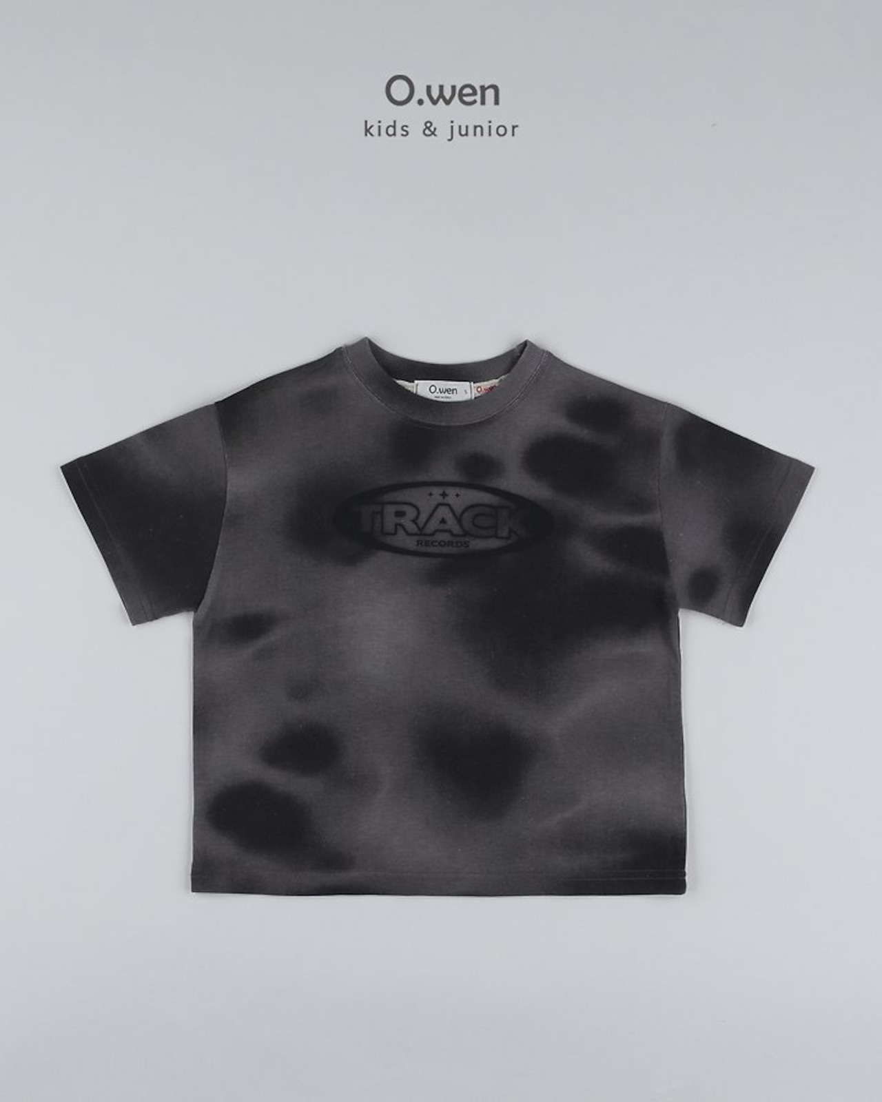 [O.wen] Track Wash Short Sleeve T-shirt (JS/JM/JL/JXL) / [오웬] 트랙워싱반팔티 (JS/JM/JL/JXL)