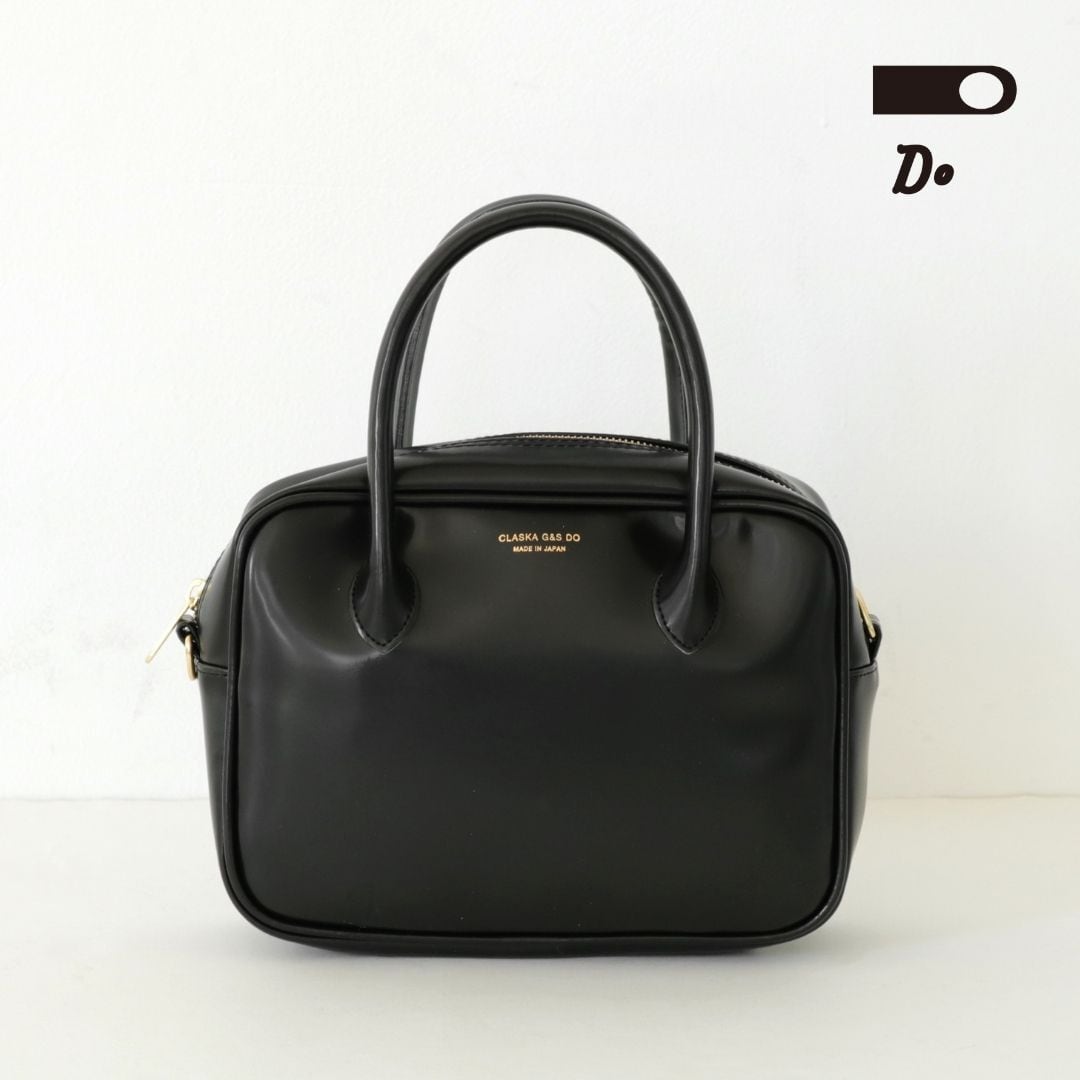 クラスカ バッグ BANK ボストンバッグ レディース 日本製 CLASKA ミニボストンバッグ ショルダーバッグ 手提げ 2WAY 肩掛け おしゃれ かわいい 可愛い 合成皮革 シンプル シック プレゼント ギフト ブラック DO 32110197 Cs001