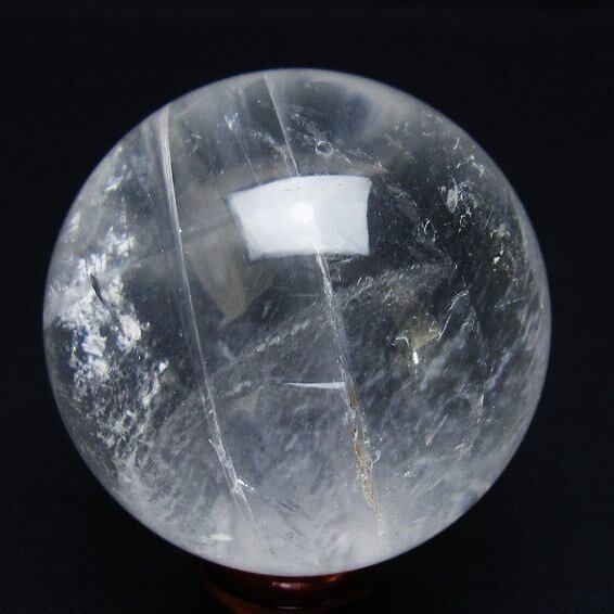 水晶 丸玉 59mm スフィア 置物 水晶玉 一点物 151-8961