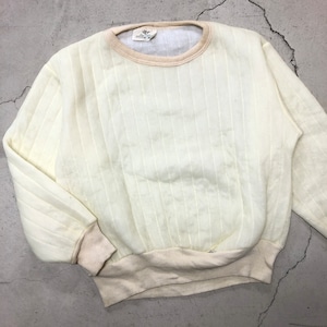 1980'S DUCK BAY QUILTING WHITE SWEAT SHIRT