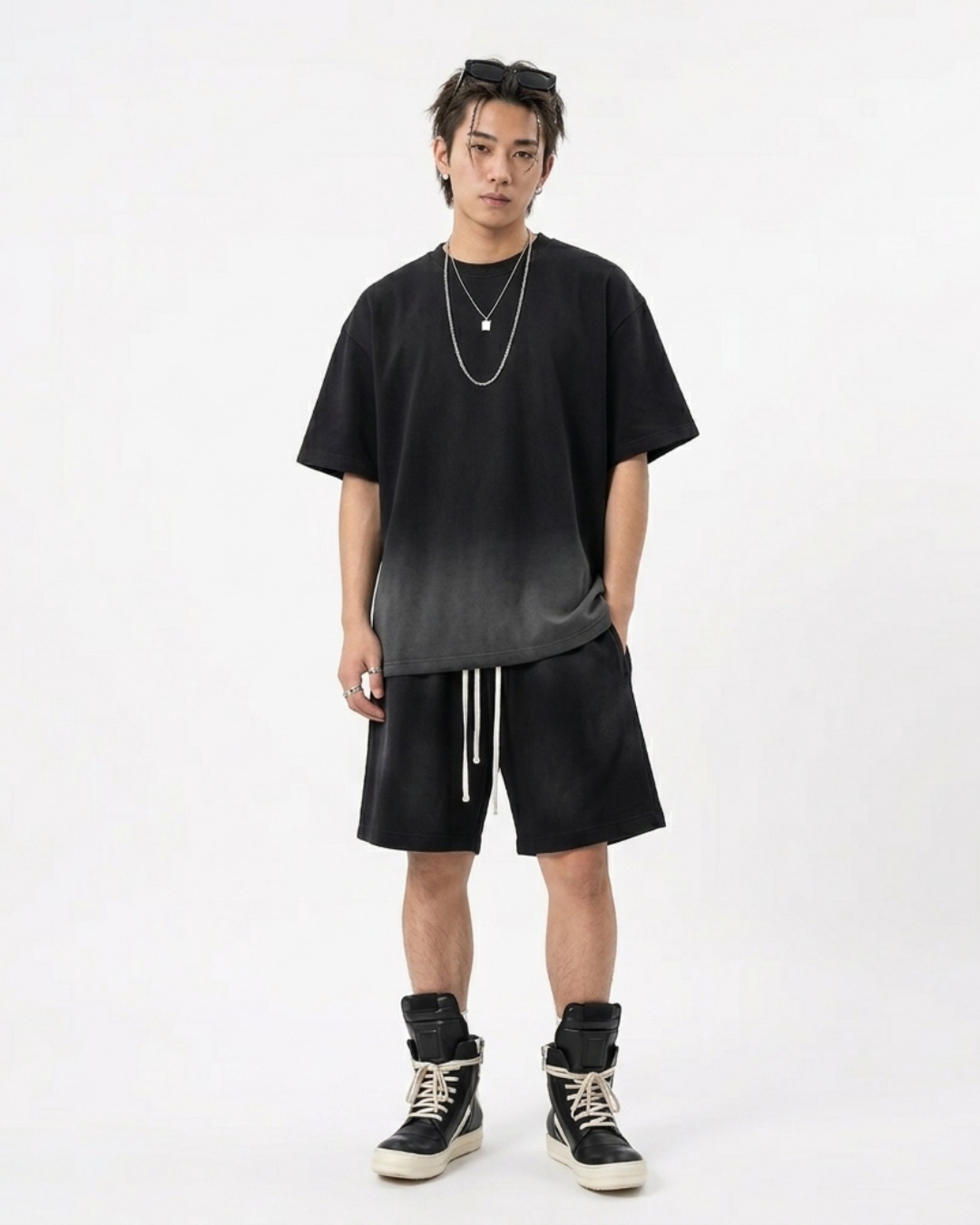 【数量限定】ヘビーウェイトフェードセットアップTシャツ(BE-2693)