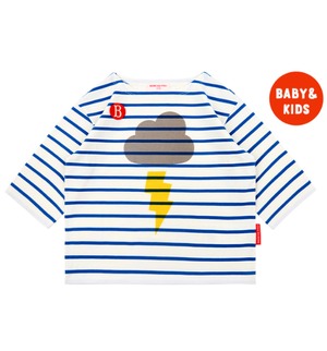 [BEBE DE PINO] Ashley three quarter stripe tee 正規品 韓国ブランド 韓国ファッション 韓国代行 韓国通販 ベベドピノ bebedepino 日本 店舗 韓国 子供服