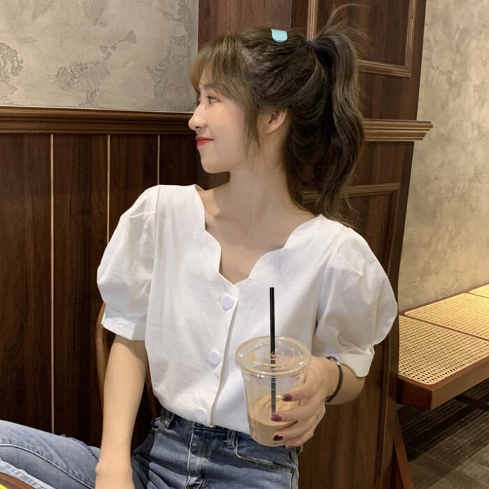 スタンダードホワイトシャツ スプリングオータムトップス レトロ 春物 秋物 1号婦人42048412154