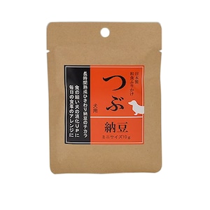 納豆の旨みと消化酵素がしっかり入った乾燥ひきわり納豆 消化酵素は、フードの消化を助け、栄養の吸収を高める効果があると言われています    「つぶ」納豆