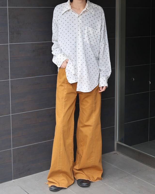Super wide flare denim pants