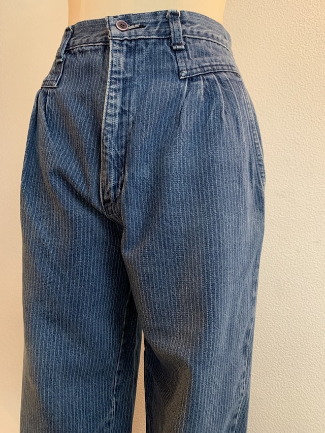 1980's Denim Tapered Pants